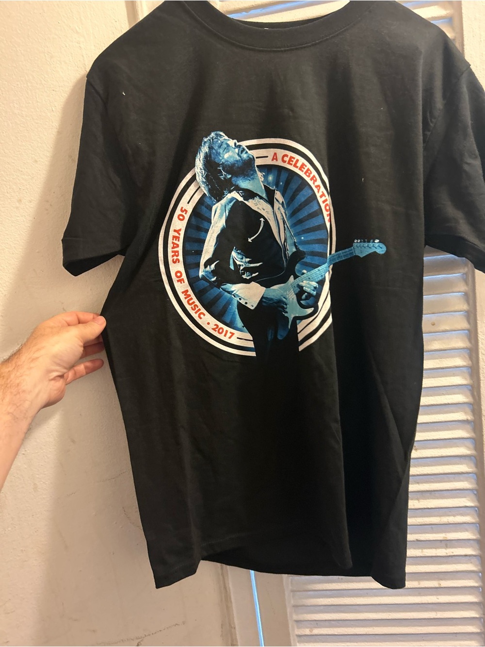 Eric Clapton “50 Years Of Music Tour” Celebration 2017 Concert T-Shirt / Size M